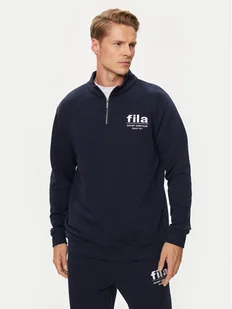 Fila Bluza FAM0660 Granatowy Regular Fit - Bluzy męskie - miniaturka - grafika 1