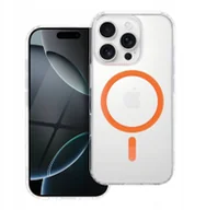 Etui i futerały do telefonów - Drop Glue Colorful Ring Mag Cover kompatybilny z MagSafe pasuje do IPHONE 13 MINI pomarańczowy - miniaturka - grafika 1