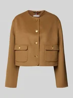 Płaszcze męskie - Kurtka wełniana o kroju regular fit z ozdobnymi guzikami - miniaturka - grafika 1