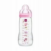 Butelki dla niemowląt - Butelka dla niemowląt MAM Easy Active 330 ml Różowy - miniaturka - grafika 1