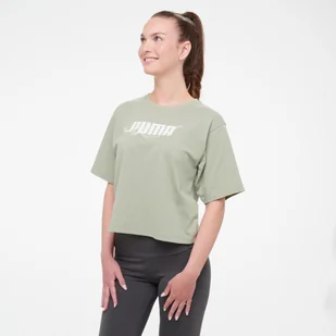 Koszulka damska Puma Gym & Pilates crop - Koszulki sportowe damskie - miniaturka - grafika 1