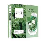 Zestawy kosmetyków damskich - C-Thru Zestaw Luminous Emerald Dns 75 ML + Żel P/p - miniaturka - grafika 1