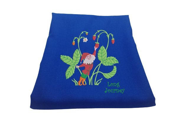 Kocyk niemowlęcy z wełny merynosa Podziomek, kolor niebieski