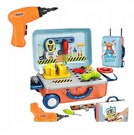 Mały majsterkowicz - Walizka Narzedzia Skrzynka Narzędzia Zabawkowe z Wiertarka Konstrukcje - miniaturka - grafika 1