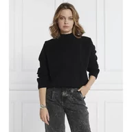 Swetry damskie - BOSS Wełniany sweter Foltin | Regular Fit - miniaturka - grafika 1