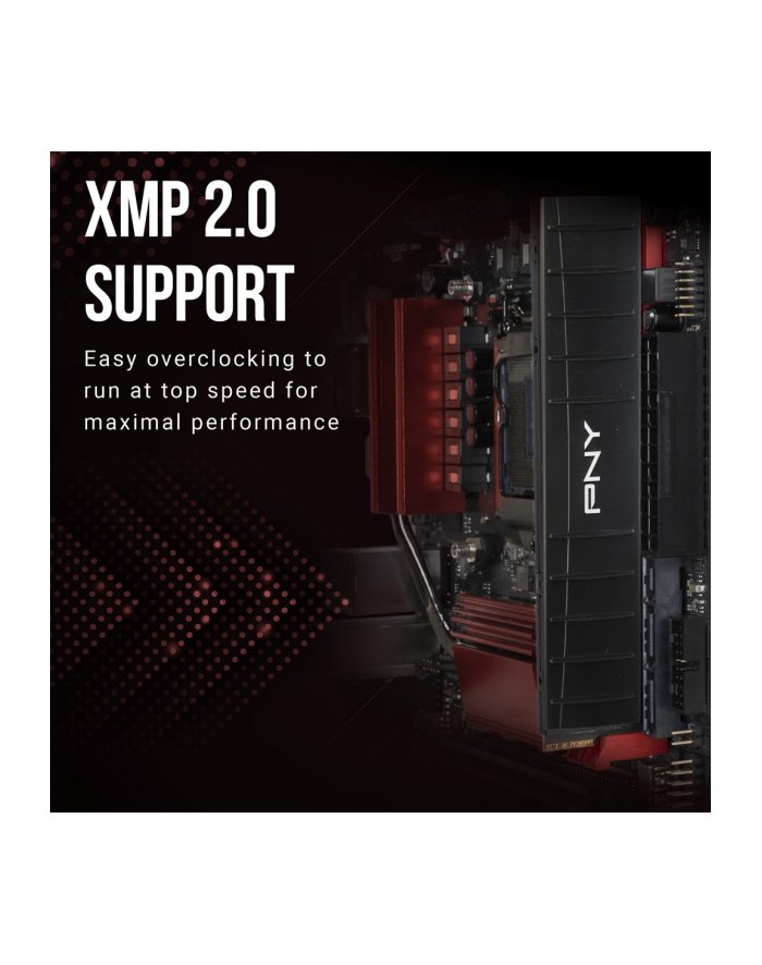 pny Pamięć 16GB DDR4 3200MHz Low Profile MD16GD4320016LP-BLK