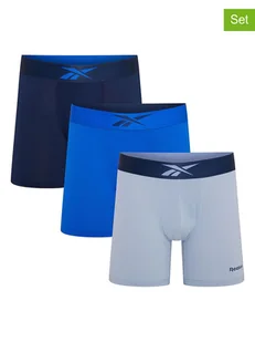 Reebok Bokserki (3 pary) "Rey" w kolorze niebieskim - Majtki męskie - miniaturka - grafika 1