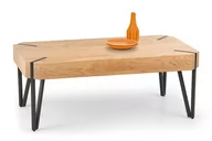 Ławy i stoliki kawowe - Rustykalny stolik kawowy dąb złoty TAPUS Konsimo - miniaturka - grafika 1