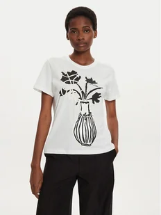 Desigual T-Shirt Shadow 24WWTK11 Biały Regular Fit - Koszulki i topy damskie - miniaturka - grafika 1