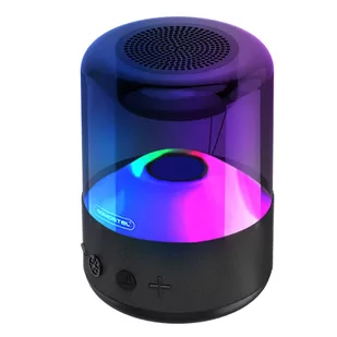 Głośnik bezprzewodowy Somostel Bluetooth BT 5.0 H210 LED RGB AUX TF kolorowy przenośny czarny - Głośniki przenośne - miniaturka - grafika 1
