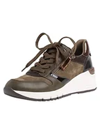 Sneakersy damskie - Tamaris Damskie sneakersy 1-1-23702-09, khaki, 39 eu - miniaturka - grafika 1