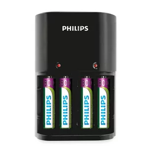 Philips Ładowarka akumulatorów AA AAA + 4 x AA 2100mAh (SCB1450NB/12) - Ładowarki i akumulatory - miniaturka - grafika 1