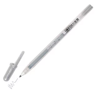 Sakura Metallic Gelly Roll Gelpens 553 Silver 0,4 - Kredki, ołówki, pastele i pisaki - miniaturka - grafika 1