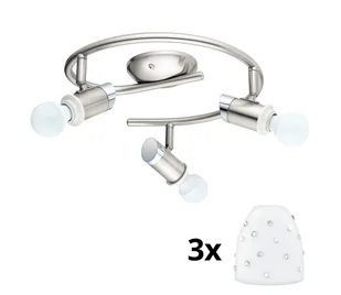 Eglo - LED Oświetlenie punktowe MY CHOICE 3xE14/4W/230V chrom/białe - Lampy sufitowe - miniaturka - grafika 1