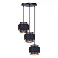 Lampy sufitowe - Lampa wisząca z trzema abażurami nad stół kuchenny K-5282 z serii AMOS - miniaturka - grafika 1