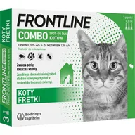 Artykuły przeciw pasożytom - Frontline FRONTLINE Combo Spot-On dla kotów pipeta 3x0,5ml - miniaturka - grafika 1
