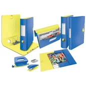 Zszywacze biurowe - Zestaw dziurkacz i zszywacz mini Leitz Urban Chic, niebieski, 3 lata gwarancji, 10 kartek 55996032 - miniaturka - grafika 1