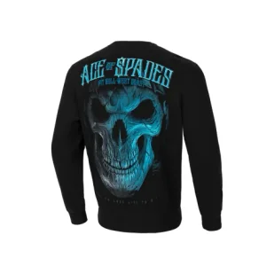Pit Bull Bluza Bez Kaptura Blue Skull Black - Bluzy sportowe męskie - miniaturka - grafika 1