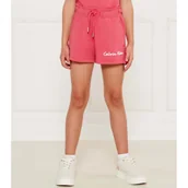Spodnie i spodenki dla dziewczynek - Calvin Klein Jeans Szorty | Regular Fit - miniaturka - grafika 1