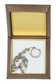 Breloki - Chart afrykański, Azawakh II - posrebrzany brelok do kluczy z psem w pudełku prezentowym, ozdoba torebki, zawieszka do plecaka marki Art-Dog - miniaturka - grafika 1