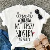 Koszulki i topy damskie - KOSZULKA dla siostry - miniaturka - grafika 1