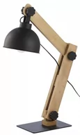 Lampy stojące - TK Lighting Oslo 5021 lampa stołowa lampka 1x60W E27 czarna / buk - miniaturka - grafika 1