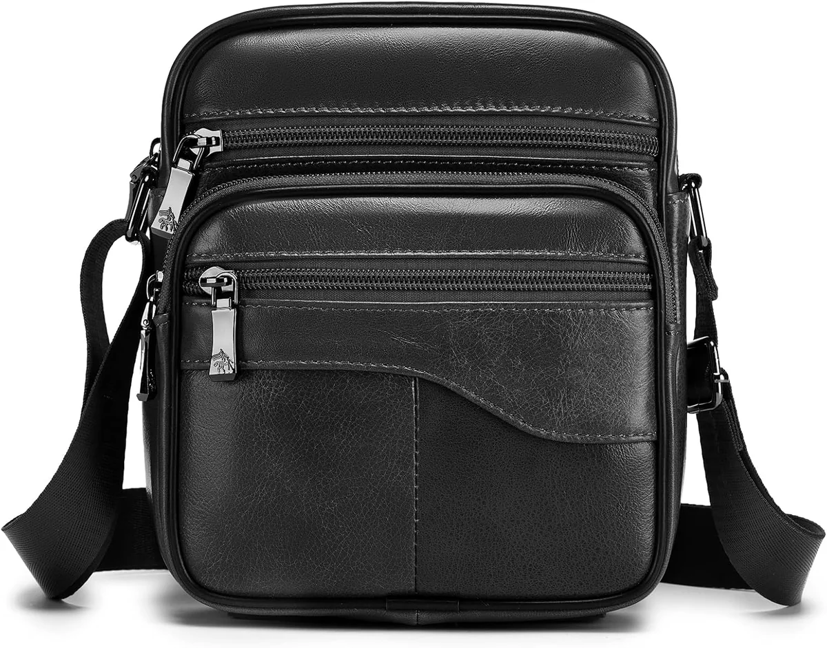 Torba na laptopa 15,6 cala skórzana BAGZY - męska aktówka biznesowa