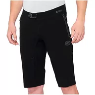 Spodenki damskie - 100% MTB WEAR CELIUM Szorty Black-36 Spodenki, Dorośli Unisex, Czarny (czarny), 36 - miniaturka - grafika 1