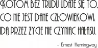 Naklejki na ścianę - Napis na ścianę naklejka 100x50cm wybór koloru koty-Ernest Hemingway 135 - miniaturka - grafika 1