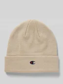 Czapki męskie - Czapka beanie z detalem z logo - miniaturka - grafika 1