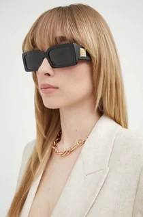 Okulary przeciwsłoneczne - Dolce & Gabbana okulary przeciwsłoneczne damskie kolor czarny - grafika 1