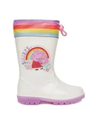 Buty dla dziewczynek - Peppa Pig Kalosze CEO-NJ-AW25-337PP Biały - miniaturka - grafika 1