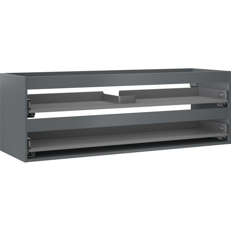 Mexen Box-A korpus szafki podumywalkowej 140 cm, 2 szuflady, grafit mat - 91AX0-1400-470-2-66