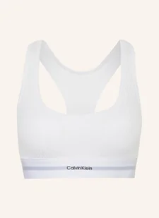 Calvin Klein Biustonosz Bustier Cotton Modal Stretch Rib weiss - Biustonosze - miniaturka - grafika 1