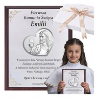 Pamiątka Pierwszej Komunii Świętej - PAMIĄTKA PIERWSZEJ KOMUNII ŚWIĘTEJ OBRAZ PAMIĄTKOWY Z DEDYKACJĄ WYBÓR WZORU - miniaturka - grafika 1