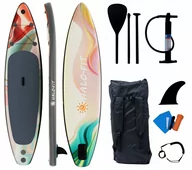 Deski SUP i akcesoria - Deska SUP pompowana 335cm do plywania Halo-Fit SUP11 Rose + akcesoria - miniaturka - grafika 1