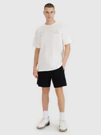 Spodenki męskie - 4F Spodenki dresowe męskie - czarne M - miniaturka - grafika 1