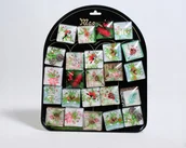 Magnesy - Magnesy na lodówkę do tablic szklane kwiaty - miniaturka - grafika 1