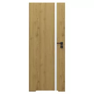 Drzwi wewnętrzne - Skrzydło łazienkowe bezprzylgowe Loft 4A 90 cm lewe dąb naturalny - miniaturka - grafika 1