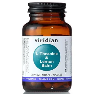 Viridian L-Theanine & lemon balm 30 kapsułek - Suplementy naturalne - miniaturka - grafika 1