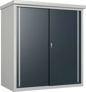 Szafa ogrodowa vidaXL Trimetals Metalowa szafka ogrodowa Guardian D63 Szary 98x172x187 cm Zawiera 2 półki - Pozostałe meble ogrodowe - miniaturka - grafika 1