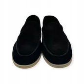 Mokasyny męskie - Mokasyny męskie zamszowe Old Money 45 - miniaturka - grafika 1