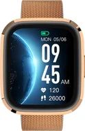 Smartwatch - Garett GRC Style Złoty Stalowy - miniaturka - grafika 1