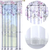 Firany - Firana Gotowa 140X250 Woal Barwiona Wzór Na Żabki - miniaturka - grafika 1
