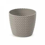 Donice - Doniczka Magnolia Jersey taupe 11 cm - miniaturka - grafika 1