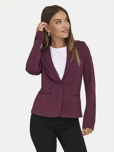 ONLY Marynarka Poptrash 15153144 Bordowy Regular Fit - Marynarki i żakiety damskie - miniaturka - grafika 1