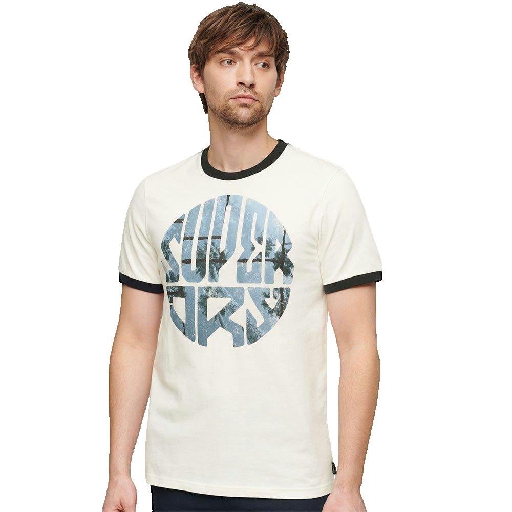 Superdry Fotograficzny T-shirt z Krótkim Rękawem z Logo