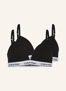 Calvin Klein Biustonosz Bez Fiszbin schwarz - Biustonosze - miniaturka - grafika 1