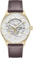 Zegarki męskie - Zegarek męski KENNETH COLE KCWGX0057901 brązowy klasyczny skeleton - miniaturka - grafika 1