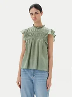 Bluzki damskie - ONLY Bluzka Katti 15337637 Zielony Regular Fit - miniaturka - grafika 1